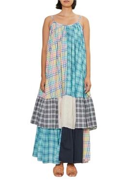 NWT Rujuta Sheth Anthropologie Vera Multicolor Patchwork Sustainable Maxi Dress